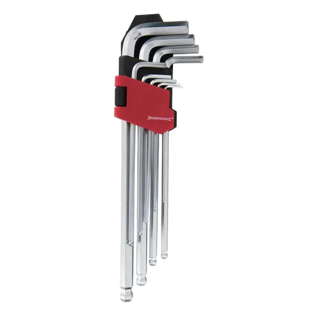 Zestaw kluczy z końcówką kulistą Expert, 9 szt. 1.5 - 10 mm - Silverline
