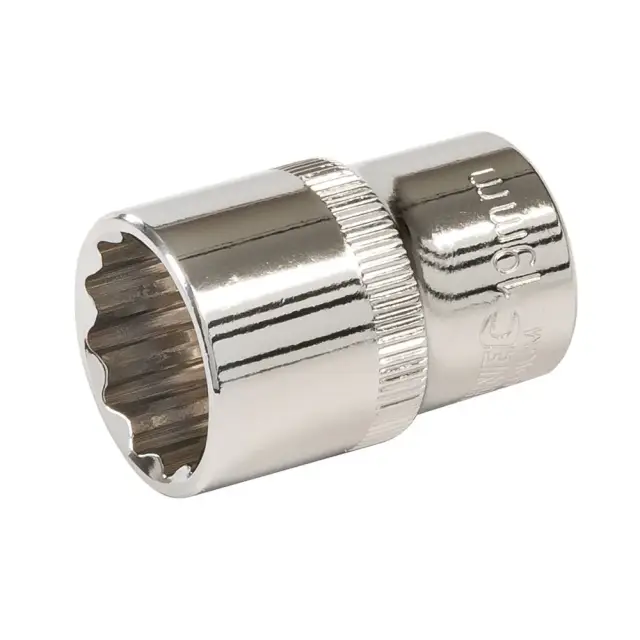 Dwunastokątna metryczna nasadka 1/2 cala 19 mm - Silverline
