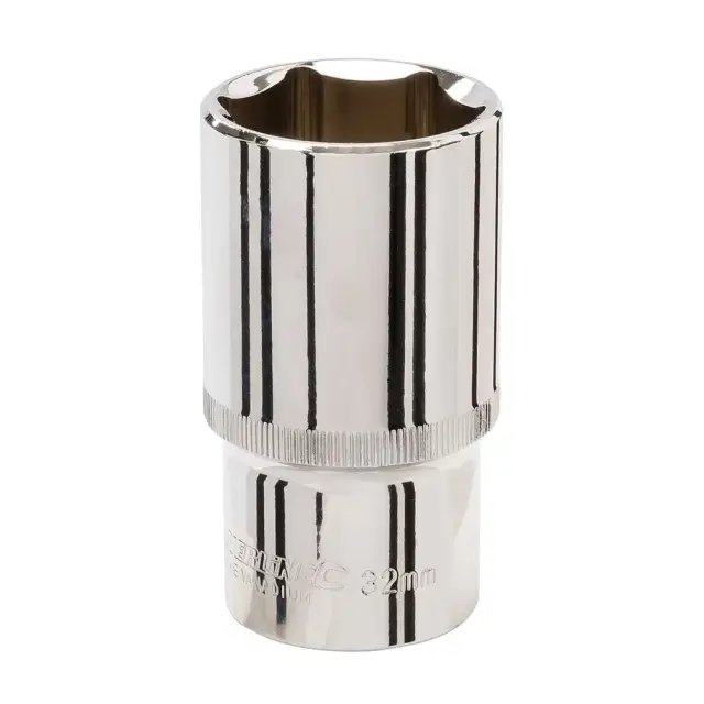 Długa metryczna nasadka sześciokątna 1/2 cala 32 mm - Silverline