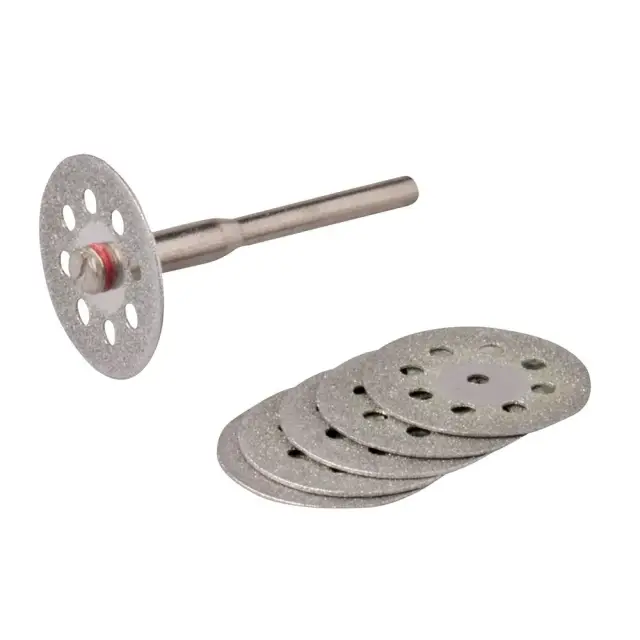 Zestaw tarczy diamentowych do urządzenia obrotowego, 6 częśc. Średnica 22 mm - Silverline