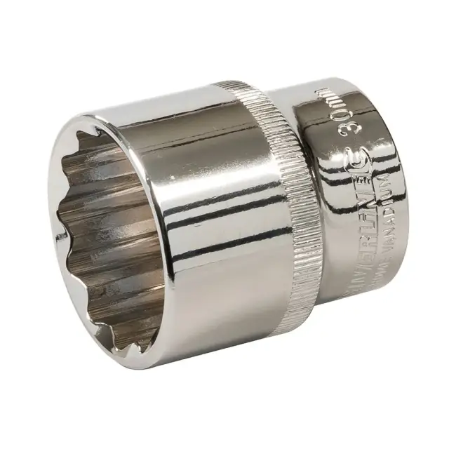 Dwunastokątna metryczna nasadka 1/2 cala 30 mm - Silverline