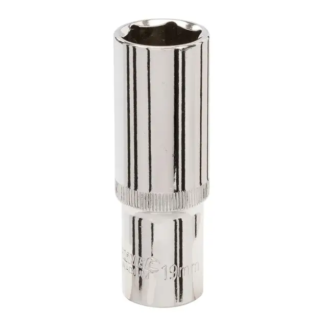 Długa metryczna nasadka sześciokątna 1/2 cala 19 mm - Silverline