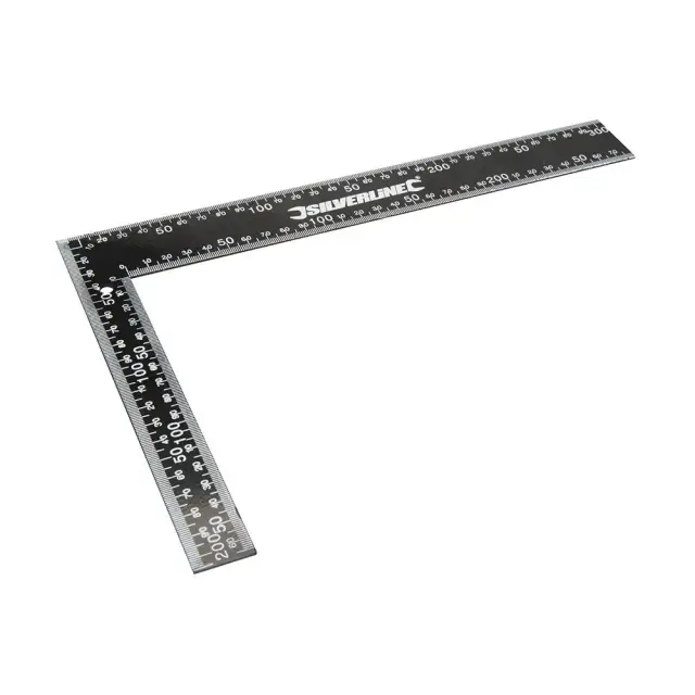 Kątownik stolarski ze stali 300 x 200 mm - Silverline