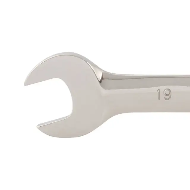 Stały klucz płasko-oczkowy z grzechotką 19 mm - Silverline