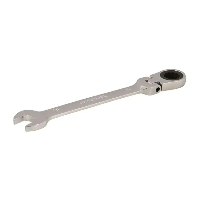 Przegubowy klucz płasko-oczkowy z grzechotką 16 mm - Silverline