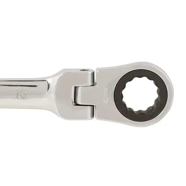 Przegubowy klucz płasko-oczkowy z grzechotką 16 mm - Silverline