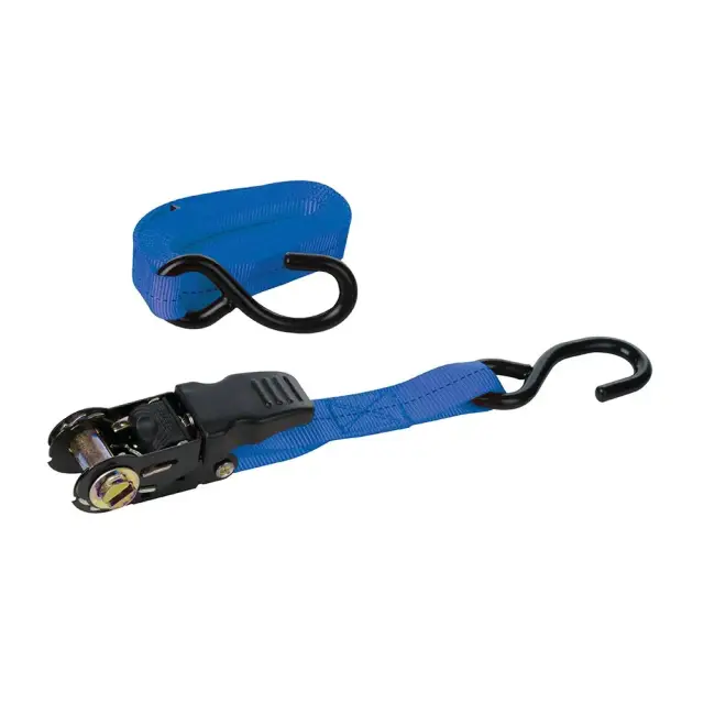 Pas transportowy z gumowym uchwytem i hakiem typu S 4.5m x 25 mm - mierzone 250 kg, udźwig 500 kg - Silverline