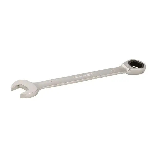 Stały klucz płasko-oczkowy z grzechotką 17 mm - Silverline