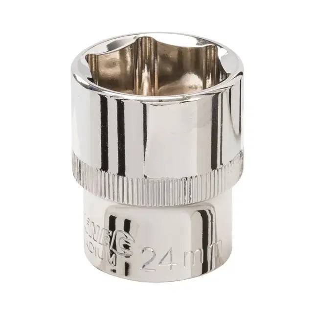 Metryczna nasadka sześciokątna 1/2 cala 24 mm - Silverline