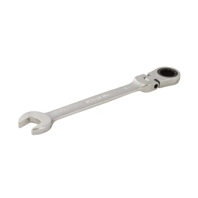 Przegubowy klucz płasko-oczkowy z grzechotką 15 mm - Silverline