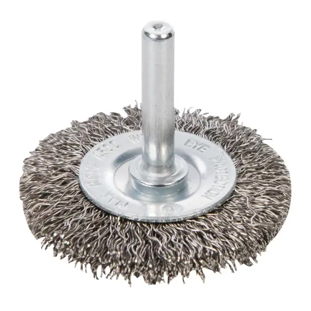 Szczotka doczołowa z drutu falistego ze stali nierdzewnej 50 mm - Silverline