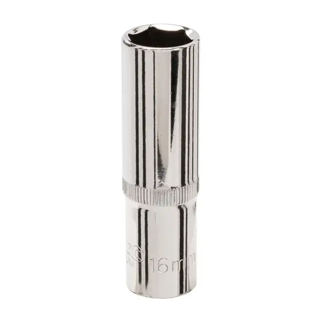 Długa metryczna nasadka sześciokątna 1/2 cala 16 mm - Silverline