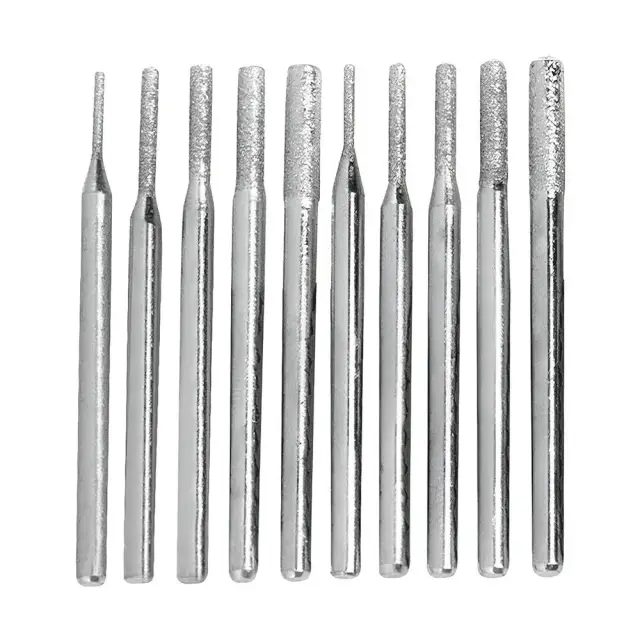 Zestaw frezów diamentowych, 30 szt. Średnica trzpienia 2,35 mm - Silverline