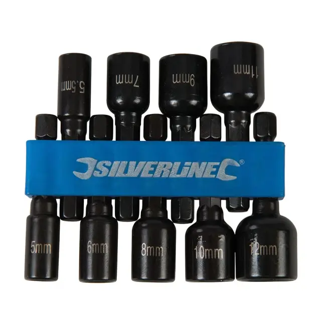 Magnetyczny uchwyt nasadowy, 9 szt. 5 – 12 mm - Silverline