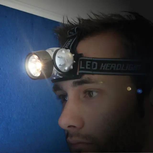 Latarka kryptonowa LED na głowę 6 LED - Silverline