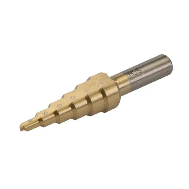 Wiertło stopniowe, platerowane tytanem HSS 4 - 14 mm - Silverline