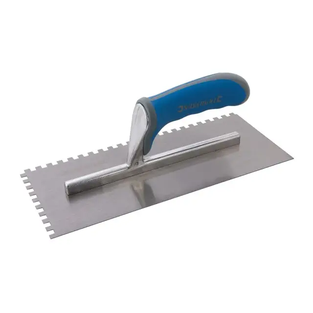 Kielnia gładka - Softgrip 280 x 120 mm - Ząb 6 mm - Silverline