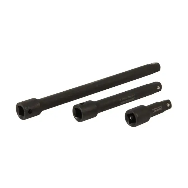 Zestaw przedłużek do nasadek udarowych 1/2 cala, 3 szt. 75, 150 i 250 mm - Silverline
