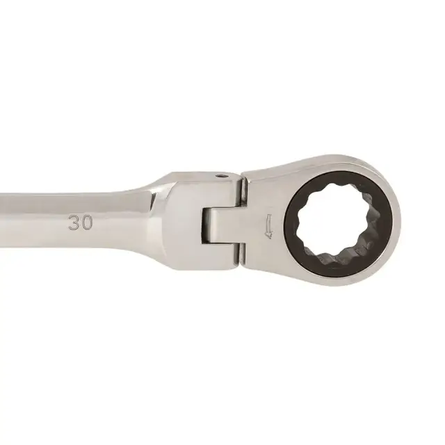 Przegubowy klucz płasko-oczkowy z grzechotką 30 mm - Silverline