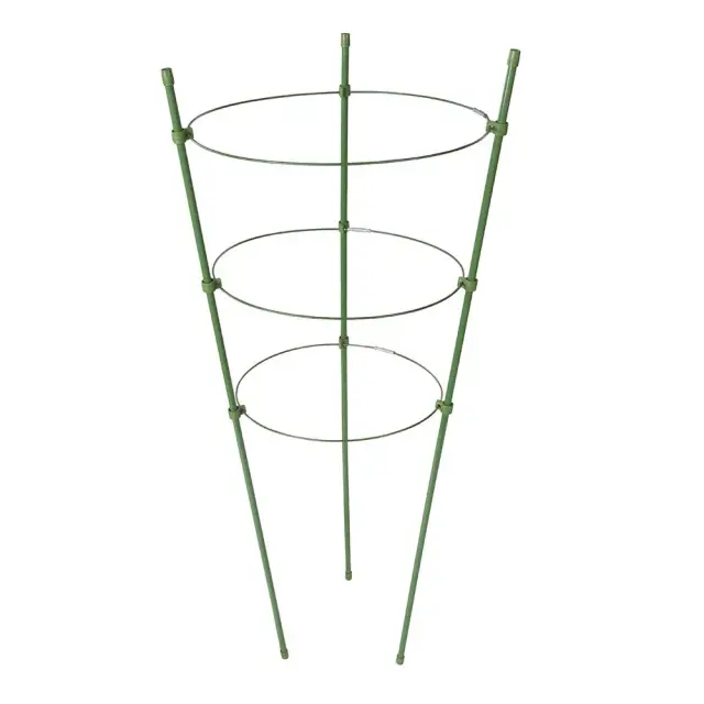 Podpora pierścieniowa dla roślin, 3 pierścienie, 600 mm Ø 180, 200 oraz 220 mm - Silverline