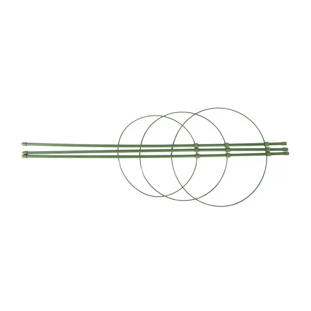 Podpora pierścieniowa dla roślin, 3 pierścienie, 600 mm Ø 180, 200 oraz 220 mm - Silverline