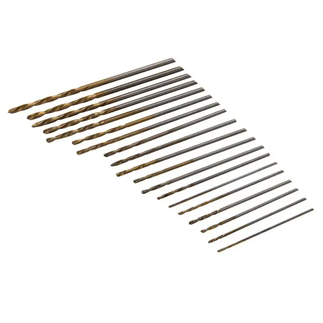 Zestaw mikro wierteł HSS, 20 szt. 0,3 - 1,6 mm - Silverline