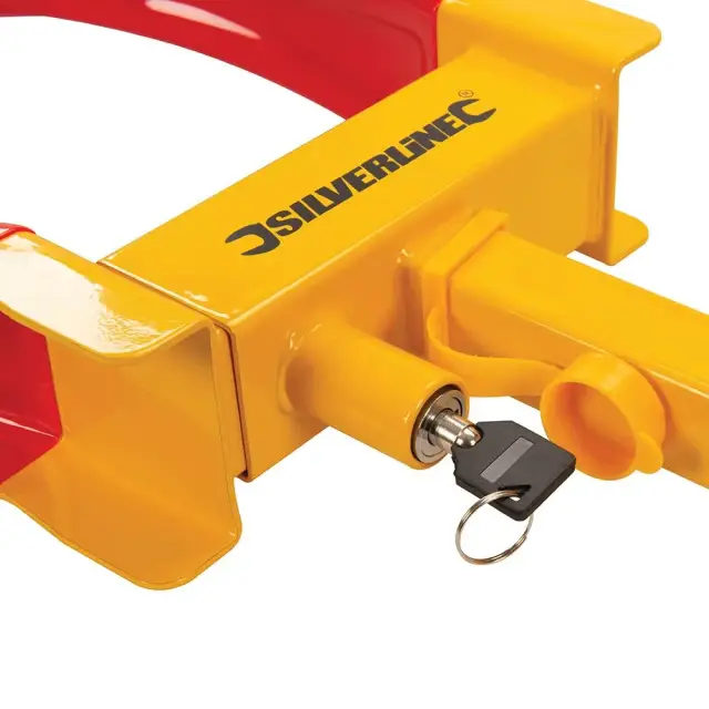 Regulowana blokada na koło z 2 kluczami 175 - 225 mm - Silverline