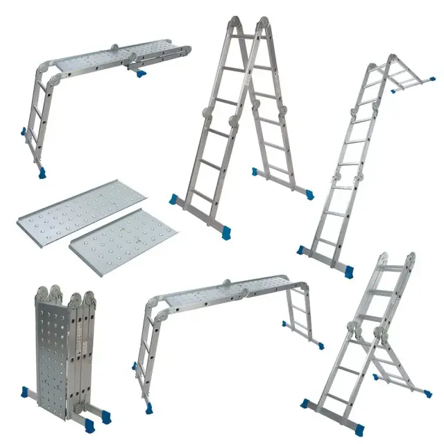 Wielofunkcyjna drabina z platformą 3,6m, 12 stopni - Silverline