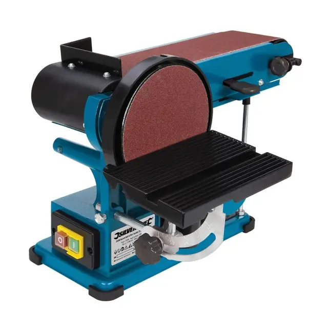 Szlifierka stołowa tarczowa i taśmowa 350 W 390 mm - Silverline