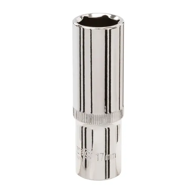 Długa metryczna nasadka sześciokątna 1/2 cala 17 mm - Silverline