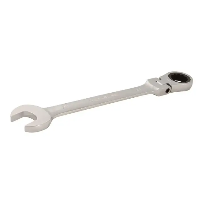 Przegubowy klucz płasko-oczkowy z grzechotką 27 mm - Silverline