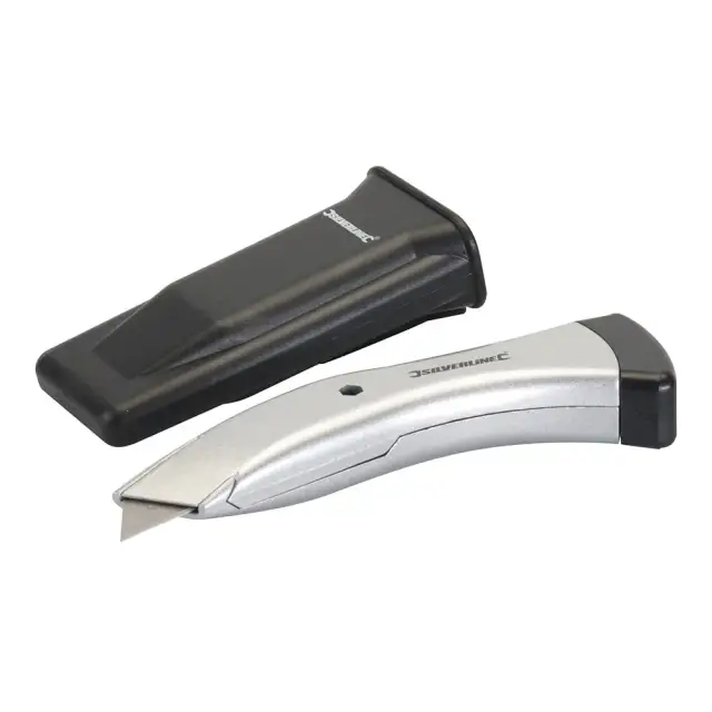 Wyprofilowany nóż z ostrzem chowanym 180 mm - Silverline