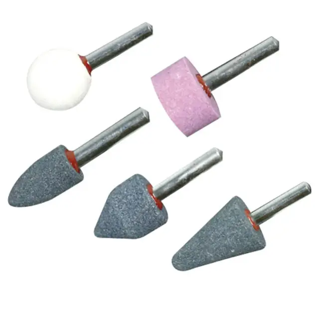 Zestaw kamieni szlifierskich, 5 szt. Trzpień 6 mm - Silverline