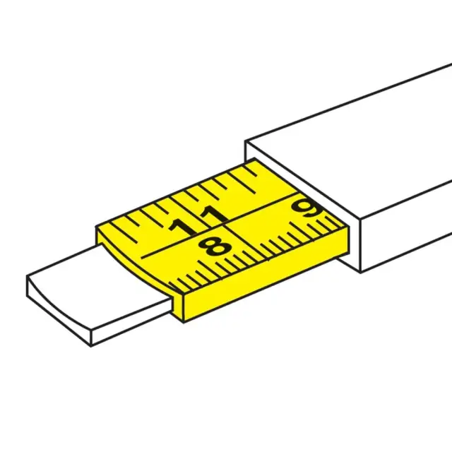 Miarka zwijana w jaskrawym kolorze 8 m / 26 ft x 25 mm - Silverline