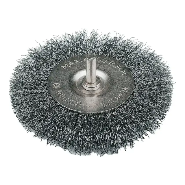 Szczotka tarczowa z drutem falistym 100 mm - Silverline