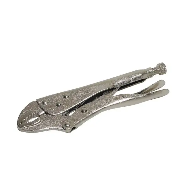 Szczypce zaciskowe samoblokujące 220 mm zakrzywione - Silverline