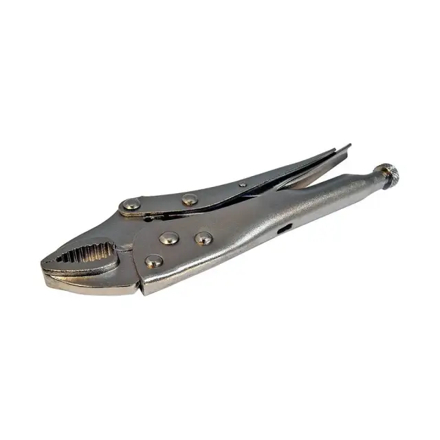 Szczypce zaciskowe samoblokujące 180 mm zakrzywione - Silverline