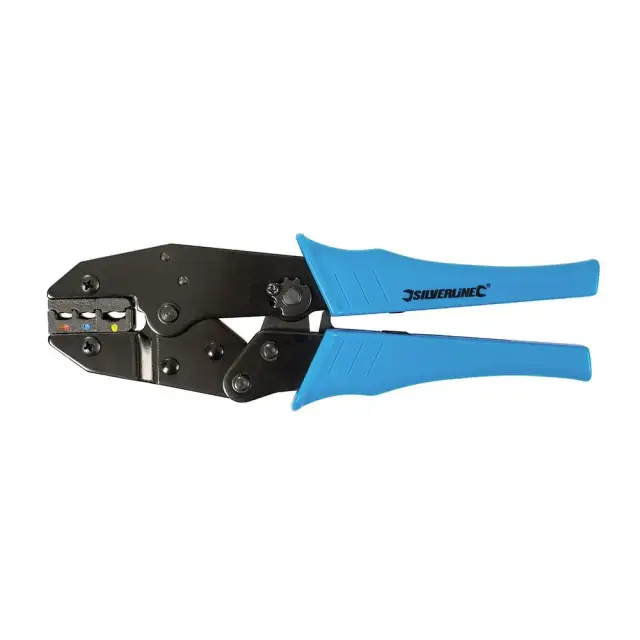 Zaciskarka końcówek kablowych z funkcją grzechotki 220 mm - Silverline
