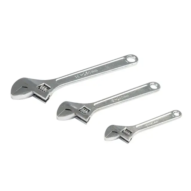 Zestaw kluczy nastawnych, 3 szt. 150, 200 i 250 mm - Silverline